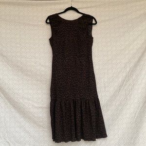 Melloday sleeveless navy brown dress